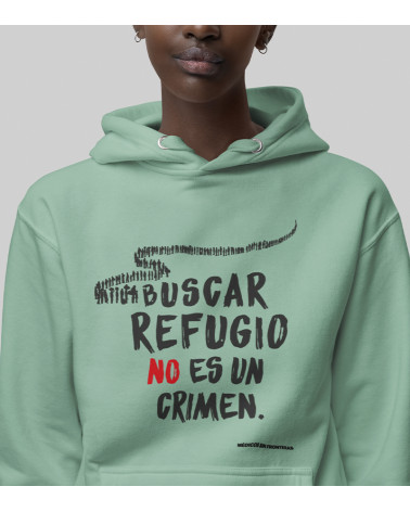 Sudadera unisex Buscar Refugio