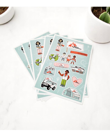 Pack 5 hojas de pegatinas