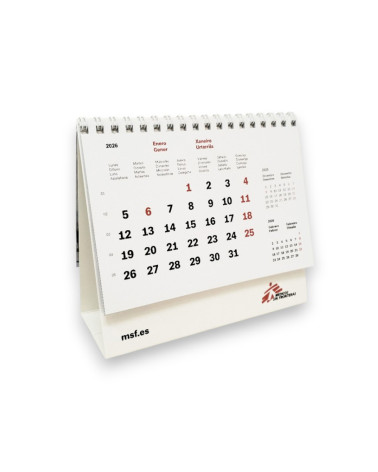 Calendario sobremesa 2026