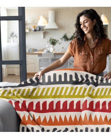 Manta fina estampada