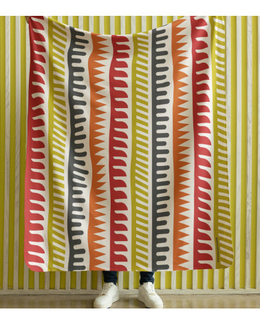 Manta fina estampada