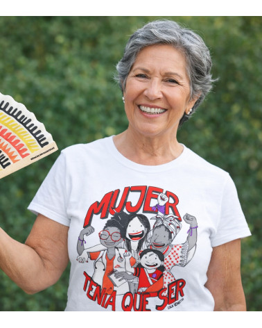 Camiseta entallada 'Mujer tenía que ser’ con Lola Vendetta.