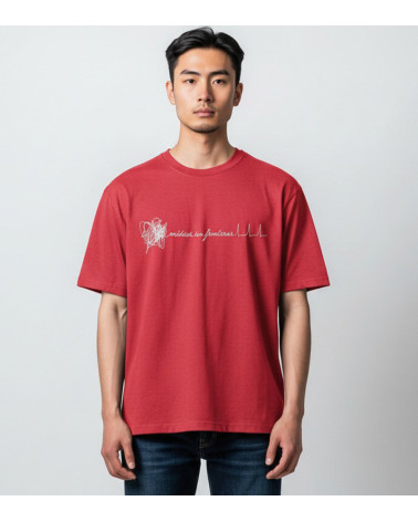 Camiseta unisex electro roja