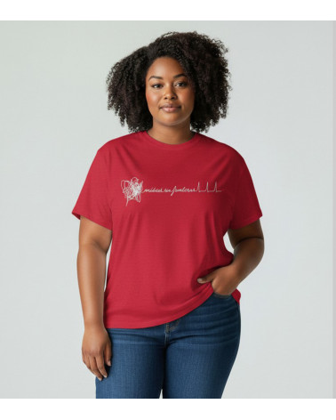 Camiseta unisex electro roja