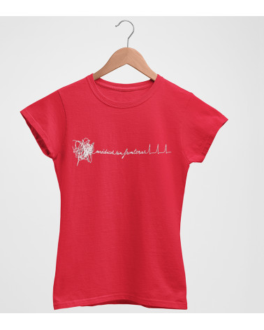 Camiseta entallada electro roja