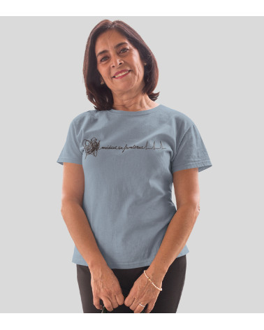 Camiseta entallada electro azul
