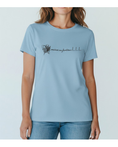 Camiseta entallada electro azul