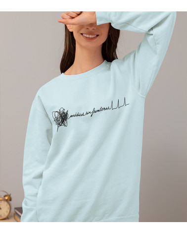 Sudadera fina unisex Electro azul claro