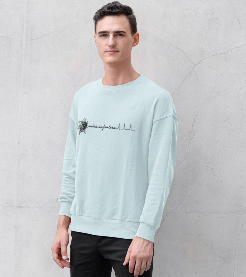 Sudadera fina hombre Electro azul claro
