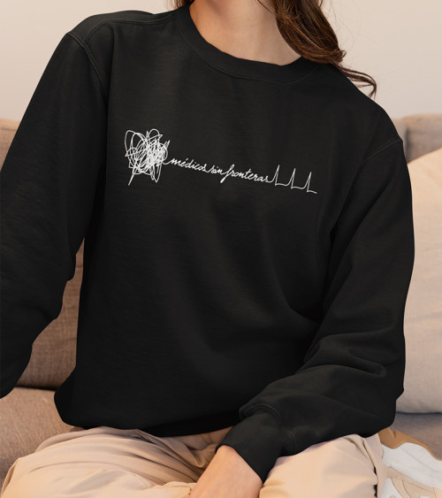 Sudadera fina unisex Electro negra