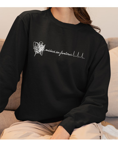 Sudadera fina unisex Electro negra