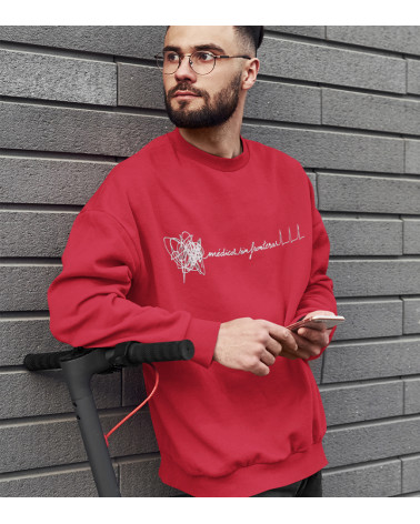 Sudadera fina hombre Electro roja