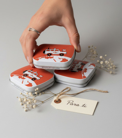 Cajita de Caramelo Solidaria para regalar MSF