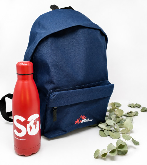 Mochila Médicos sin Fronteras azul