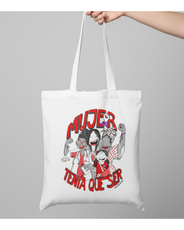 Bolsa 'Mujer tenía que ser’ con Lola Vendetta.