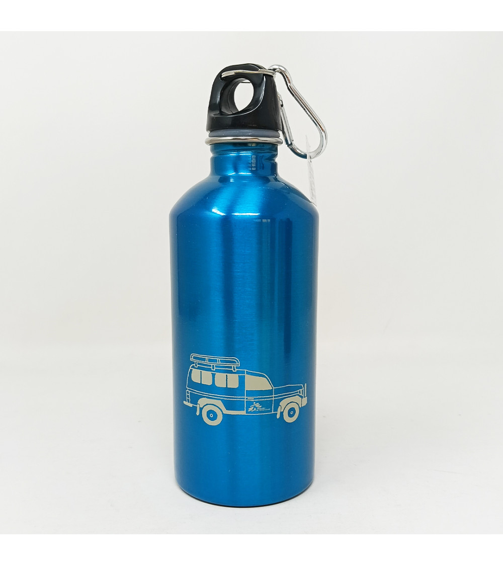 Botella solidaria cochecito azul