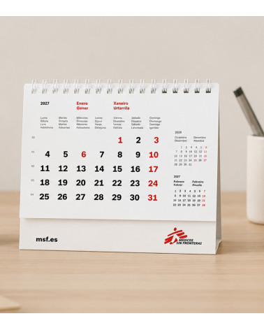Calendario sobremesa 2027
