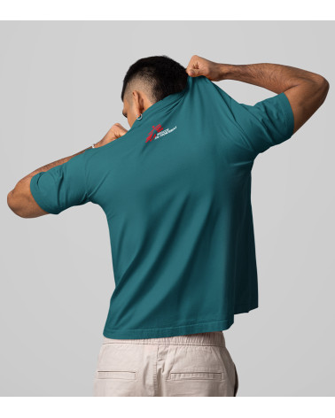 Camiseta unisex Más Humanidad azul