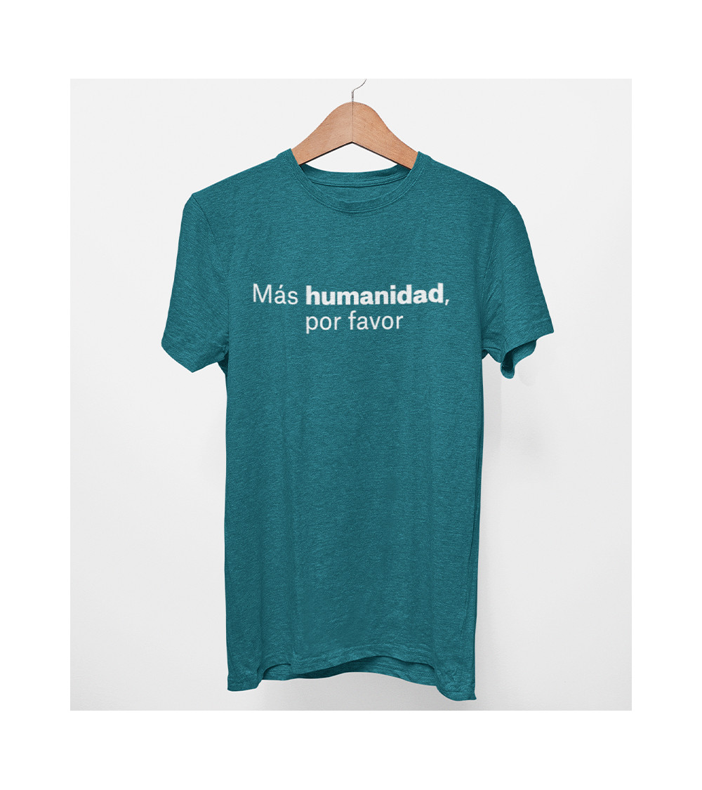 Camiseta Más humanidad MSF azul hombre