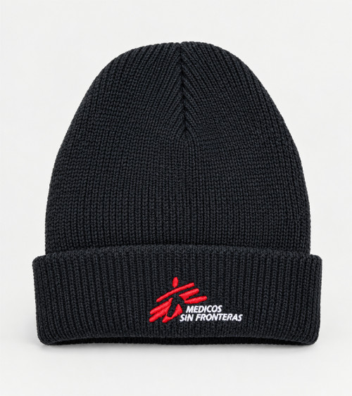 Gorro bordado negro