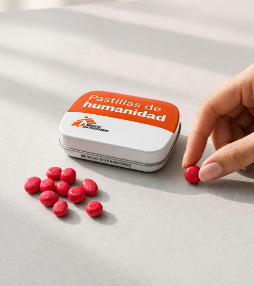 Caramelos de fresa solidarios