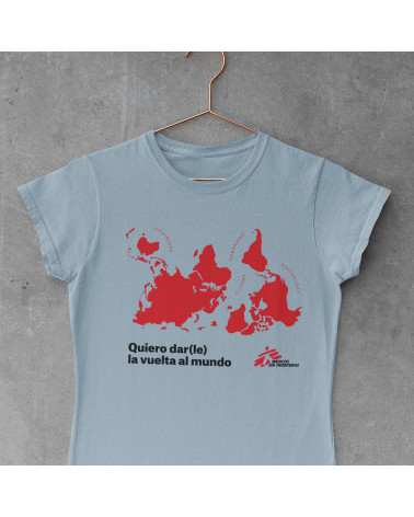 Camiseta Vuelta al mundo azul Médicos Sin Fronteras