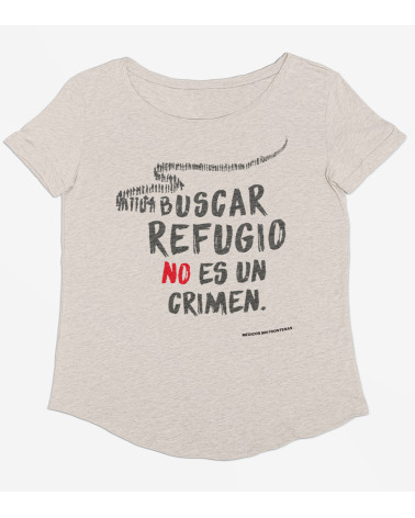 Camiseta especial mujer refugiados