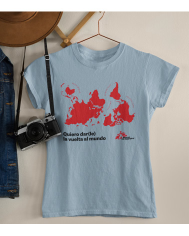Camiseta mujer azul MSF