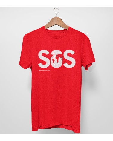 Camiseta unisex roja chico MSF