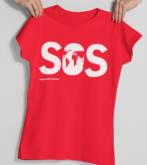 Camiseta SOS mujer entallada