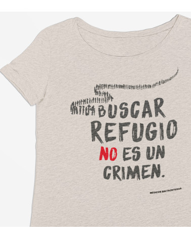 Camiseta especial Buscar refugio mujer