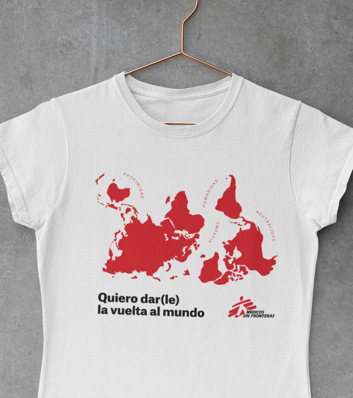 Camiseta Vuelta al mundo blanca Médicos Sin Fronteras