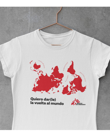 Camiseta Vuelta al mundo blanca Médicos Sin Fronteras
