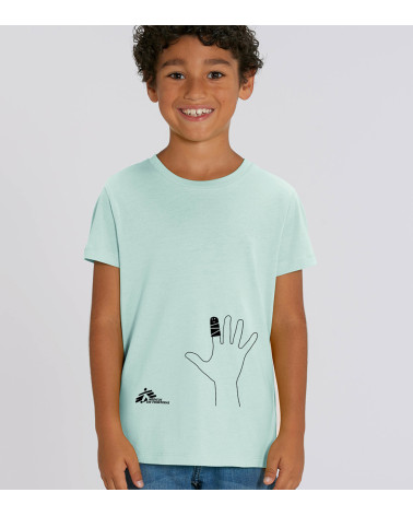 Camiseta venda turquesa infantil