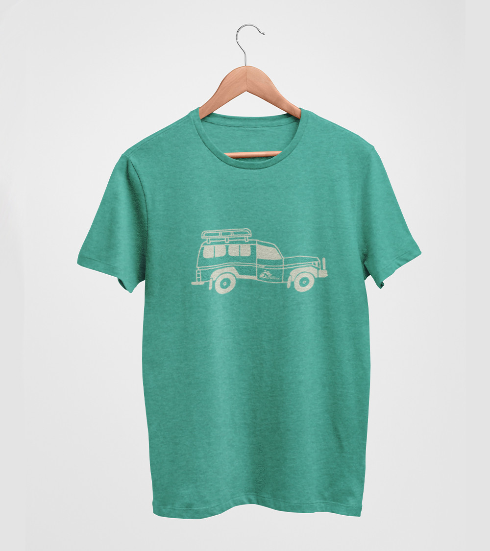 Camiseta infantil algodón orgánico verde