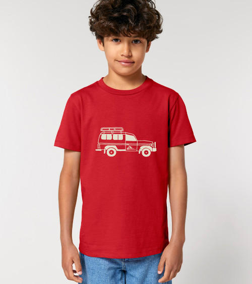 Camiseta infantil cochecito MSF roja
