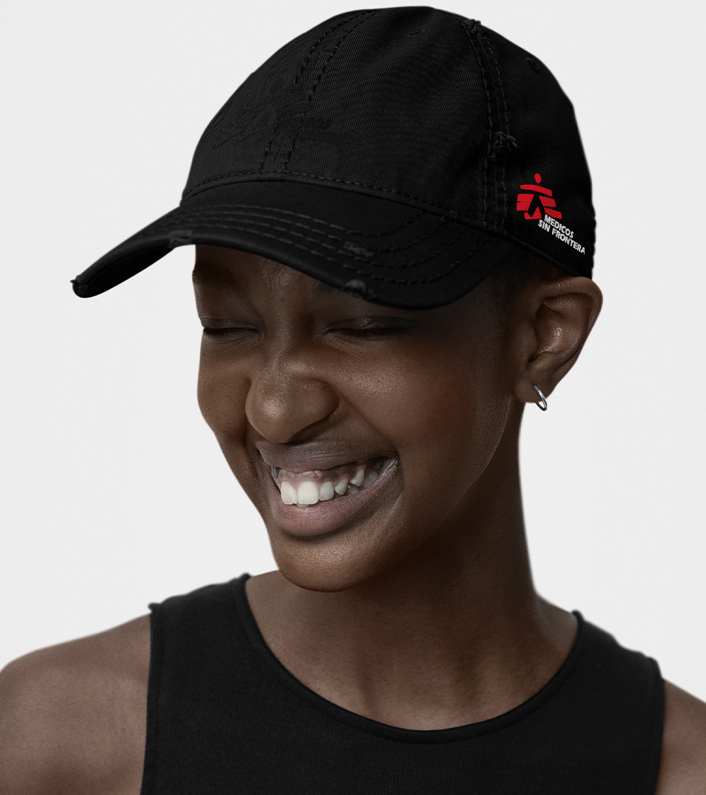 Gorra de algodón solidaria Médicos sin Fronteras