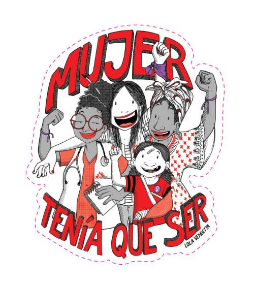 Pegatina Mujer tenía que ser