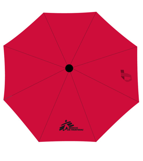 Paraguas plegable MSF rojo