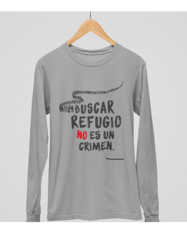 Camiseta m/larga unisex Buscar refugio