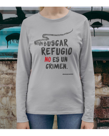 Camiseta m/larga unisex Buscar refugio