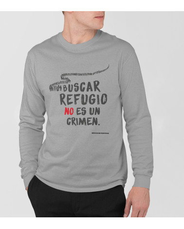 Camiseta m/larga unisex Buscar refugio